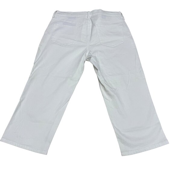 NYDJ Lift X Tuck Women's Crop White Denim Pants, Size 12 NWOT - Picture 2 of 11